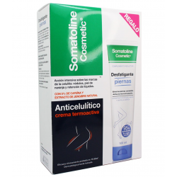 Somatoline Cosmetic Pack Anticelulítico Crema Termoactiva + Regalo Desfatigante piernas