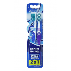 Oral-B Cepillo Dental Adulto Advantage 1,2,3  Medio x2 buzo farmacias