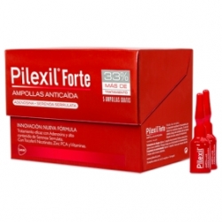 Pilexil Forte Ampollas Anticaída. 20 ampollas de 5ml (spray). FarmaciaBuzo