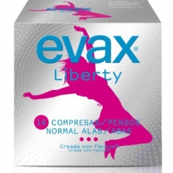 Evax Compresas Higienicas Femeninas Liberty Normal Con Alas