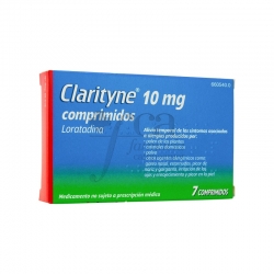 Clarytines 10 mg/240mg 7 comprimidos