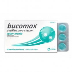 Bucomax 24 pastillas para chupar menta