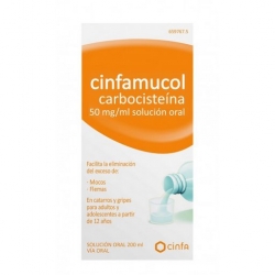Cinfamucol Carbocisteina 50mg/ml Solución Oral 200ml
