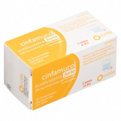 Cinfamucol Acetilcisteina Forte 600 mg 10 Comprimidos Efervescentes