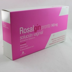 Rosalgin pronto 140 mg solución vaginal 5 frascos monodosis